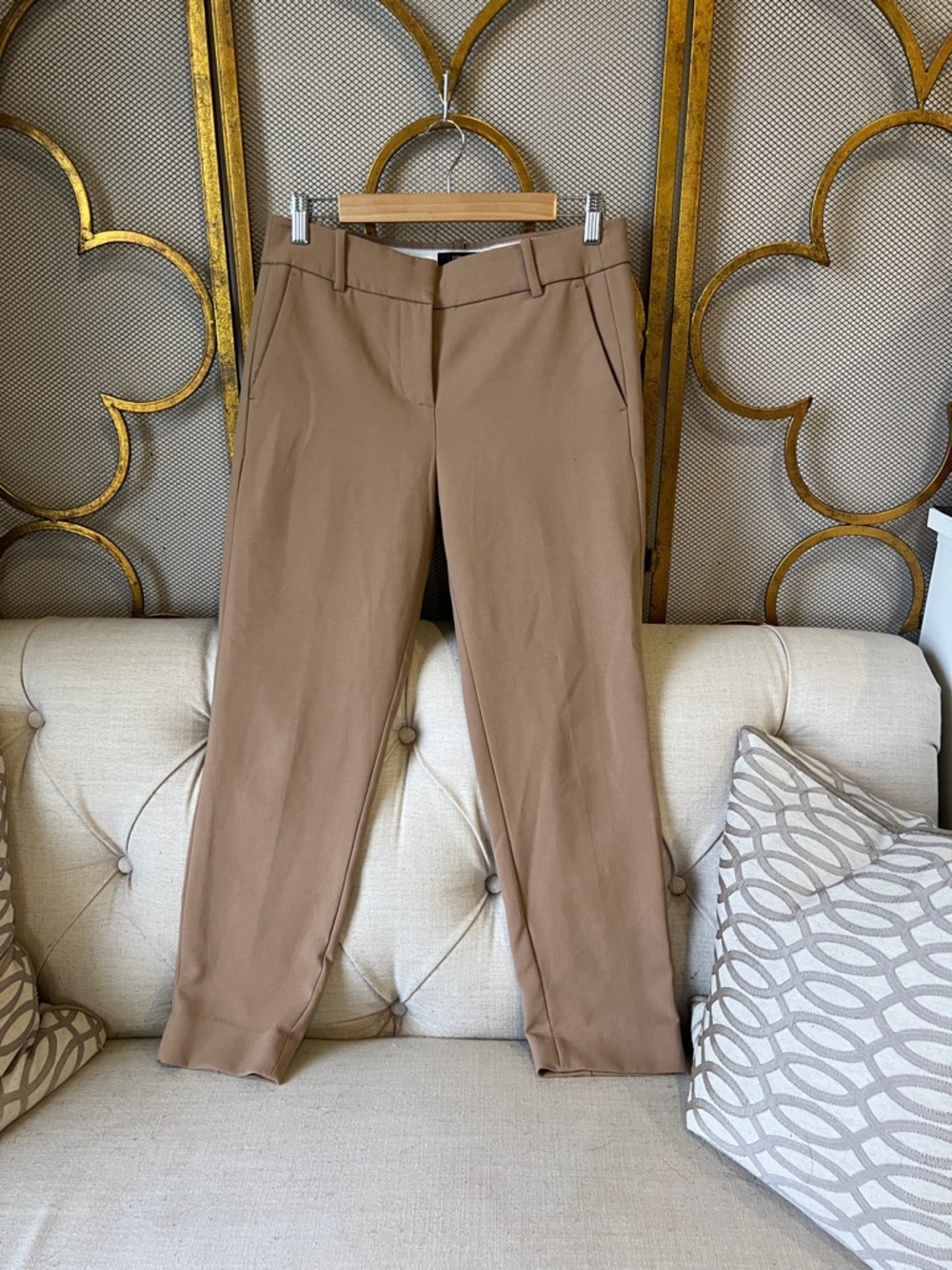 J. Crew 365 Cameron Pants in Light Camel